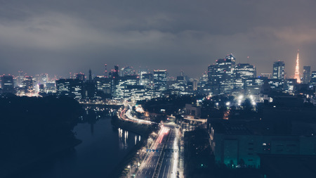Tokyo skylineの写真素材