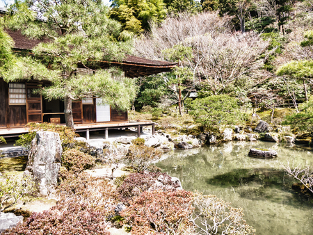 Ginkaku-ji in Kyoto, Japanのeditorial素材