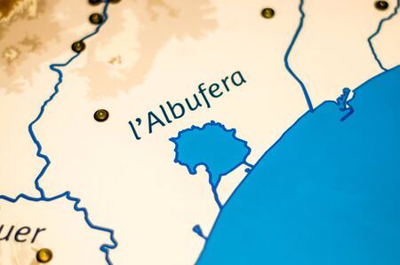 Albufera mapの写真素材