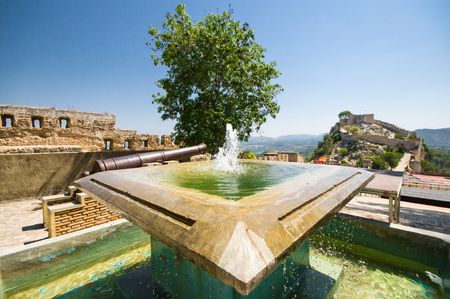 castle in Xativa, Valencia, Spainのeditorial素材