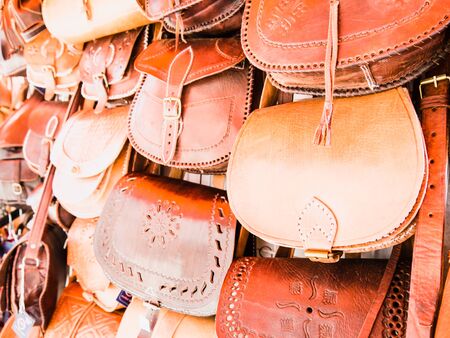 leather handbagsの写真素材