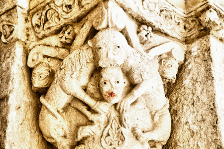 Besalu in Girona, Catalonia, Spainの写真素材