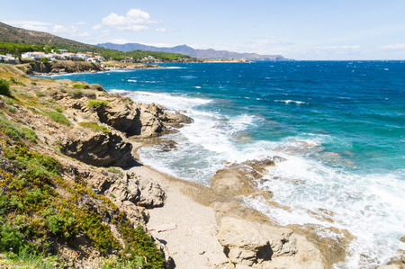 Costa Brava in Girona, Catalonia, Spainの写真素材