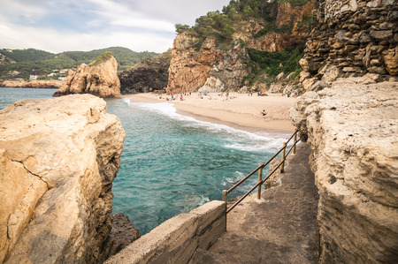 Costa Brava in Girona, Catalonia, Spainの写真素材
