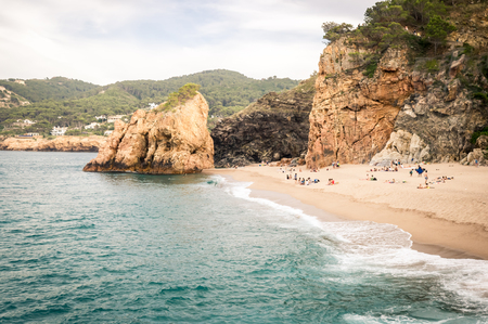 Costa Brava in Girona, Catalonia, Spainの写真素材
