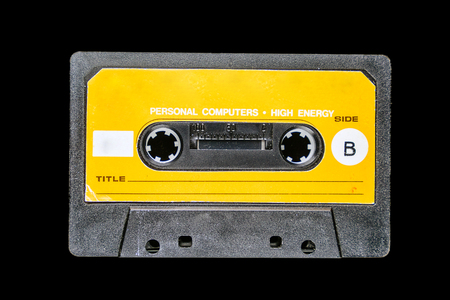 Close-up of old cassette
