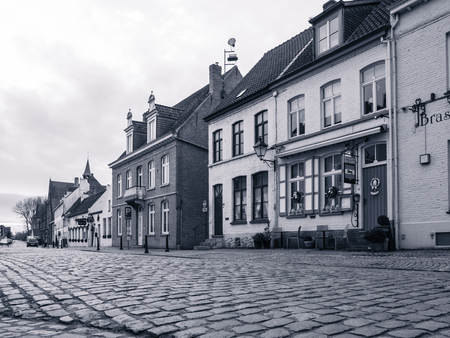 DAMME, BELGIUM - DECEMBER 12: View of Damme on December 12 in Ghent, Belgium. It is a city and a...