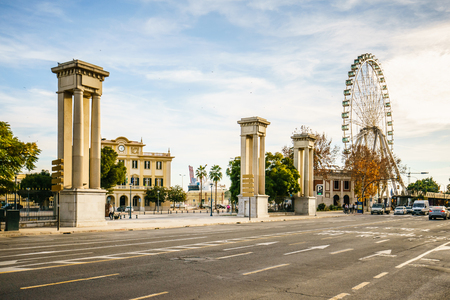 MALAGA, SPAIN - JANUARY 23: Malaga port in January 23 in Malaga, Spain. It is the second most populous city of Andalusia and the sixth largest in Spain.のeditorial素材