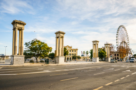 MALAGA, SPAIN - JANUARY 23: Malaga port in January 23 in Malaga, Spain. It is the second most populous city of Andalusia and the sixth largest in Spain.のeditorial素材