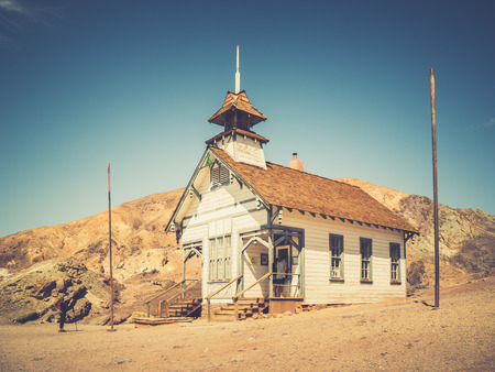 SAN BERNARDINO, USA - SEPTEMBER 05: Calico on September 05, 2015 in San Bernardino County, California, United States. Calico is a ghost town, it was founded in 1881.のeditorial素材