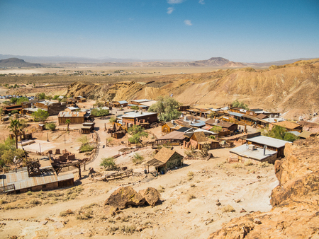 SAN BERNARDINO, USA - SEPTEMBER 05: Calico on September 05, 2015 in San Bernardino County, California, United States. Calico is a ghost town, it was founded in 1881.のeditorial素材