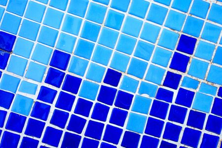 Blue and azure ceramic background in close-upの写真素材
