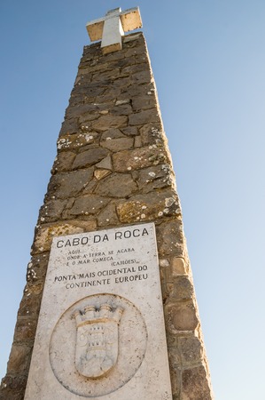 Cabo Da Roca, Sintra, Portugal. The most western point in continental Europe.のeditorial素材