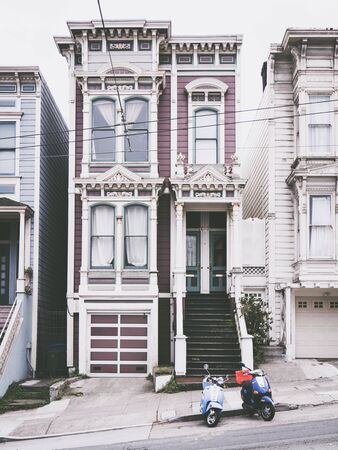 SAN FRANCISCO, USA - SEPTEMBER 16: Castro street on September 16, 2015 in San Francisco, California, United States. San Francisco was founded on June 29, 1776.のeditorial素材