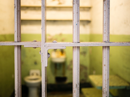 SAN FRANCISCO, USA - SEPTEMBER 15: Alcatraz Penitentiary on September 15, 2015 in San Francisco, California, United States. It was a federal prison from 1933 until 1963.のeditorial素材