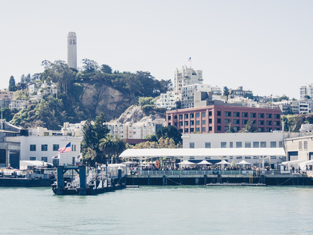 SAN FRANCISCO, USA - SEPTEMBER 15: cityscape on September 15, 2015 in San Francisco, California, United States. It was founded on June 29, 1776.のeditorial素材