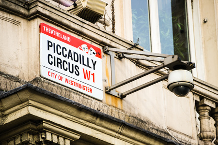 LONDON, UK - 20 FEBRUARY, 2017: Picadilly Circus is a road junction and public space of London's West End in the City of Westminster, built in 1819.のeditorial素材