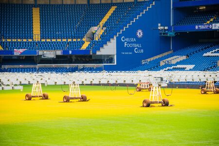 LONDON, UK - 16 FEBRUARY, 2017: Stamford Bridge Stadium.  The Stamford Bridge is home to Chelsea Football Club.のeditorial素材