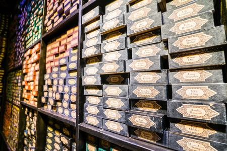 LONDON, UK - 16 FEBRUARY, 2017: Warner Bros Studios Tour London - The Making of Harry Potter is a public attraction in Leavesden in southeastern England.のeditorial素材