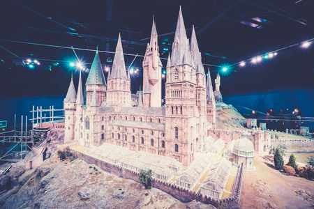 LONDON, UK - 16 FEBRUARY, 2017: Warner Bros Studios Tour London - The Making of Harry Potter is a public attraction in Leavesden in southeastern England.のeditorial素材