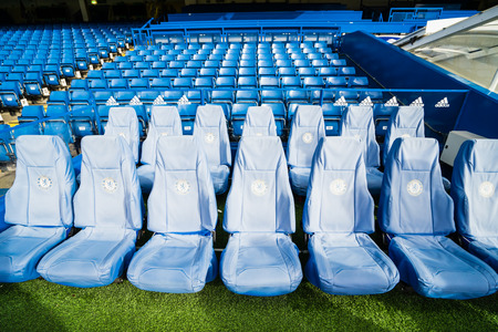 LONDON, UK - 16 FEBRUARY, 2017: Stamford Bridge Stadium.  The Stamford Bridge is home to Chelsea Football Club.のeditorial素材