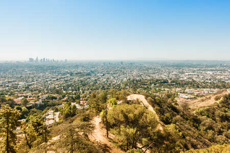 LA cityscape, USAの写真素材
