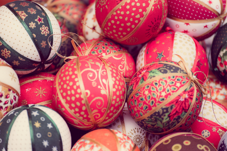 Christmas ornaments in Budapest, Hungaryの写真素材