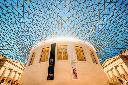 LONDON, UK - 17 FEBRUARY, 2017: The British Museum is dedicated to human history, art and culture, and is located in the Bloomsbury area of London.のeditorial素材