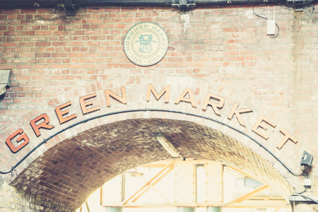 LONDON, UK - 17 FEBRUARY, 2017: Borough Market is a wholesale and retail food market in Southwark, Central London, England. It is one of the largest and oldest food markets in London.のeditorial素材