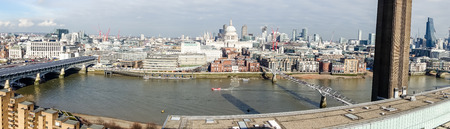 LONDON, UK - 17 FEBRUARY, 2017: Tate is an institution that houses the United Kingdom's national collection of British art, and international modern and contemporary art.のeditorial素材