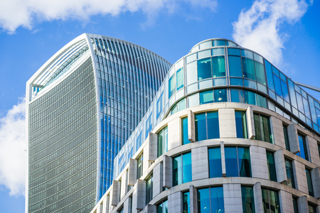 LONDON, UK - 17 FEBRUARY, 2017: City of London business areaのeditorial素材