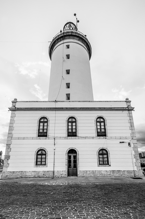 lighthouse in Malaga, Andalusia, Spainの写真素材