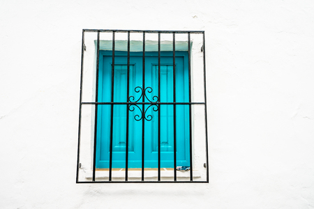 Typical white town in Andalusia, Spainの写真素材