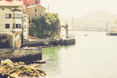 PASAI DONIBANE, SPAIN - 29 JULY,2017: Fishing town of Pasajes de San Juan (Pasai Donibane)のeditorial素材