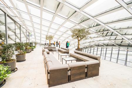 LONDON, UK - 18 FEBRUARY, 2017: The Sky Garden at 20 Fenchurch Street is a unique public space designed by Rafael Vinoly Architectsのeditorial素材