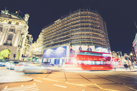 LONDON, UK - 18 FEBRUARY, 2017: Picadilly Circus is a road junction and public space of London's West End in the City of Westminster, built in 1819.のeditorial素材