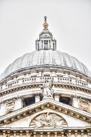 LONDON, UK - 18 FEBRUARY, 2017: St Paul's Cathedral is an Anglican cathedral, the seat of the Bishop of London and the mother church of the Diocese of Londonのeditorial素材