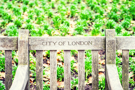 LONDON, UK - 18 FEBRUARY, 2017: City of London sign. It forms one of the 33 local authority districts of Greater Londonのeditorial素材