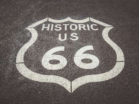 Route 66 Signの写真素材