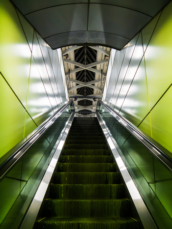 Monorail station in Odaiba, Tokyo, Japanの写真素材