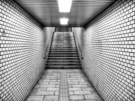 metro station in Kyoto, Japanの写真素材