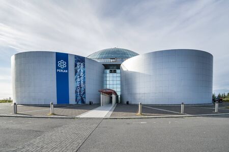 REYKJAVIK, ICELAND – September 11, 2017: the building of Perlan is a monument of architecture. It...