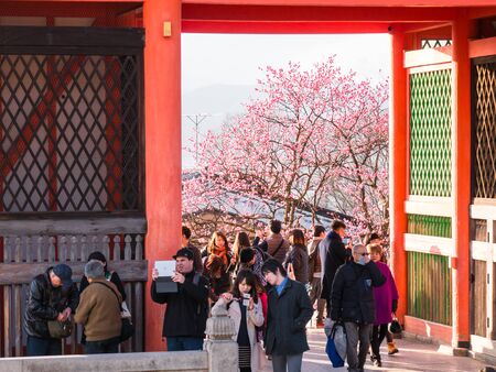 KYOTO, JAPAN - MARCH 24: Kyomizu-dera on March 24, 2015 in Kyoto, Japan. It was built in 1633, is...