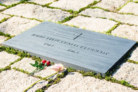 President John F. Kennedy Gravesite in Washington DC, USA - 16 October, 2016: grave of ex Presidentのeditorial素材