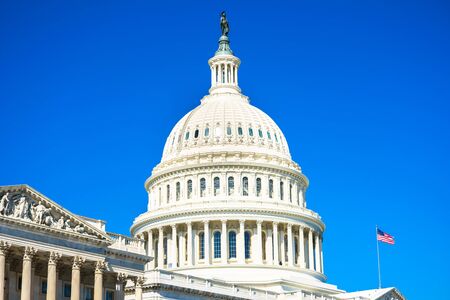 Capitol in Washington DC, USA - 15 October, 2016: View of dome of Capitol.のeditorial素材