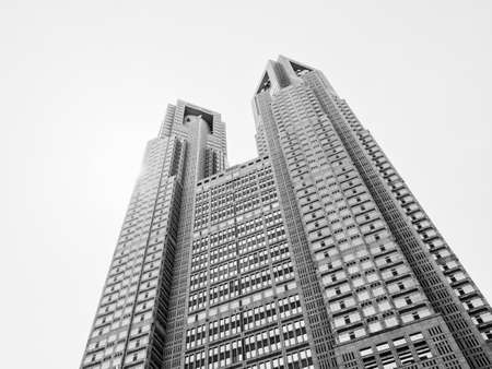 TOKYO; JAPAN - APRIL 11, 2018: Skyscraper district. It is one of the 47 prefectures of Japan, and is both the capital and largest city of Japan. The Greater Tokyo Area is the most populous metropolitan area in the world.のeditorial素材