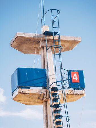 Rescue tower in Carihuela beach, Torremolinos, Spain