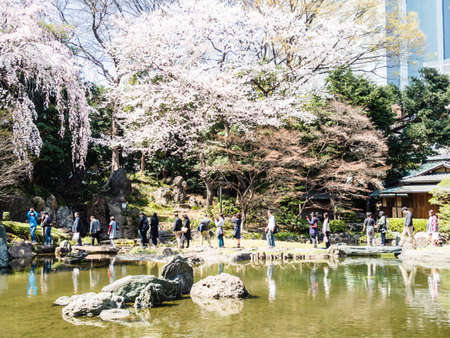 TOKYO; JAPAN - MARCH 25, 2018: Yasukuni Shrine. Shrine for Japanese army, especially those in second world war.のeditorial素材