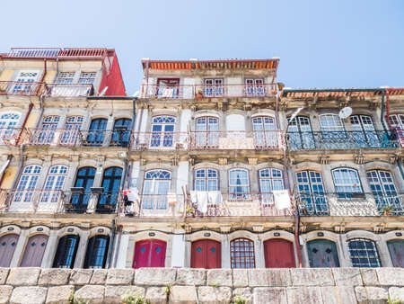 Panoramic view of Old Porto city, Portugalのeditorial素材