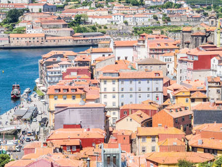 Panoramic view of Old Porto city, Portugal